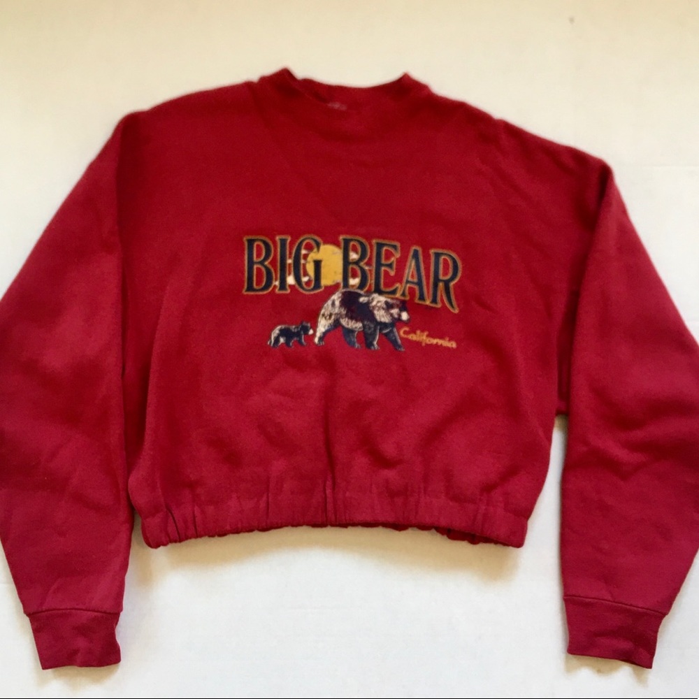 Red Big Bear Crewneck Sweatshirt